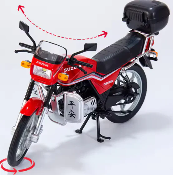 1:12 Diecast Suzuki GS125 Model Bike - Image 5