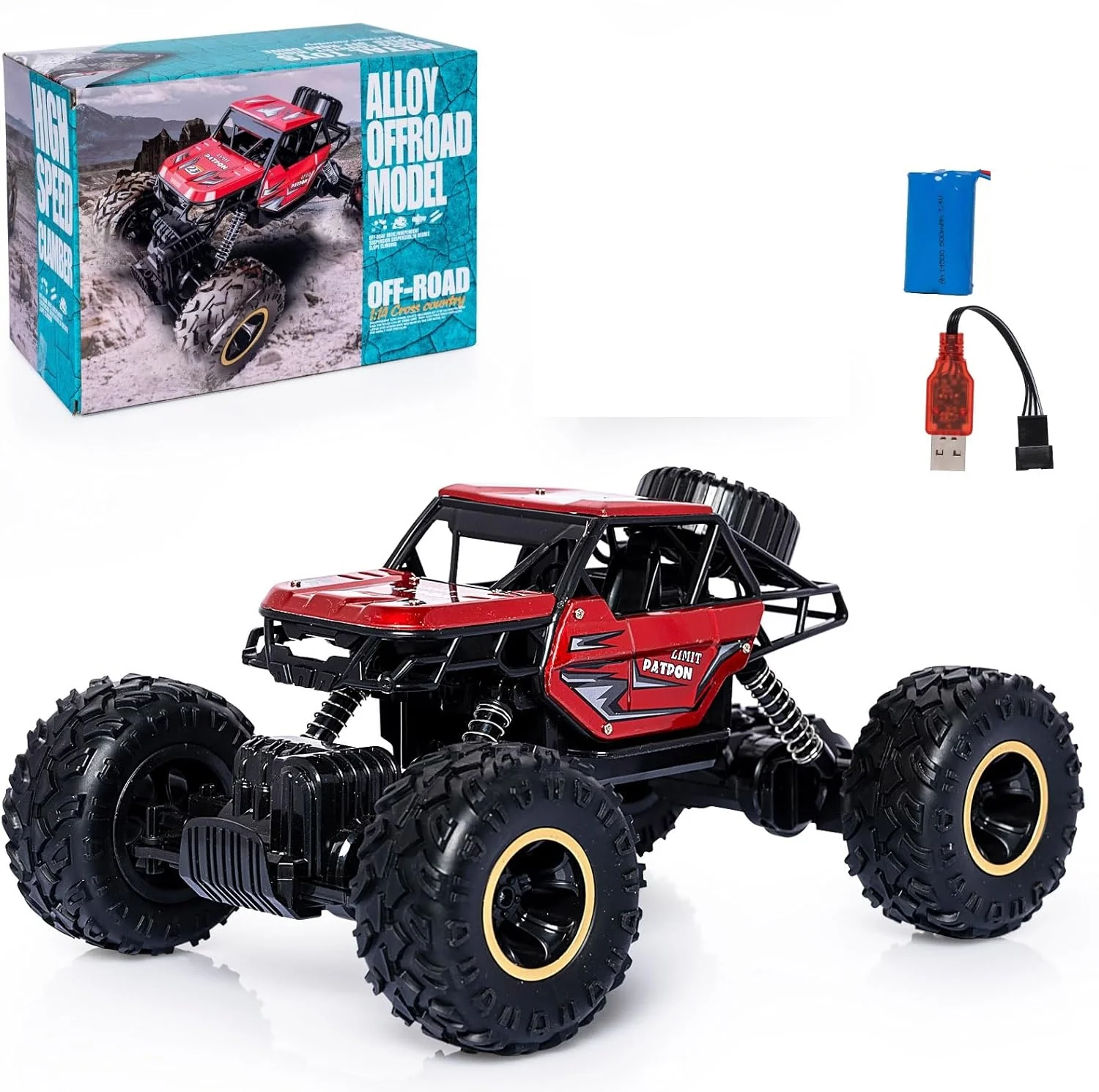 1:14 2.4G RC Alloy Off-Road Climbing Truck - Image 4