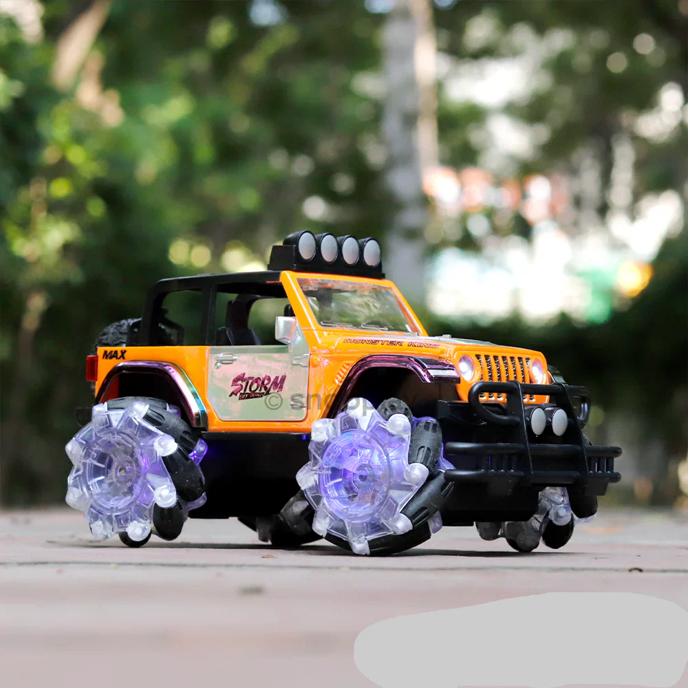 1:14 RC 2.4G Storm Stunt Jeep With Colorful Lights - Image 4