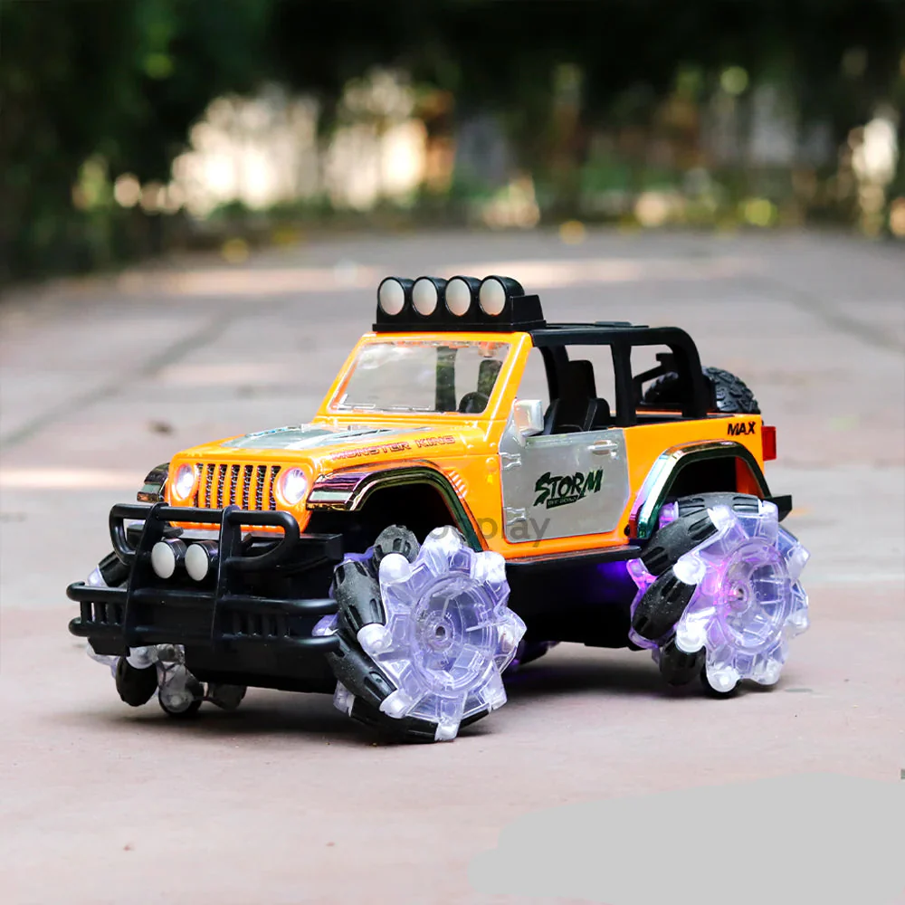 1:14 RC 2.4G Storm Stunt Jeep With Colorful Lights - Image 5