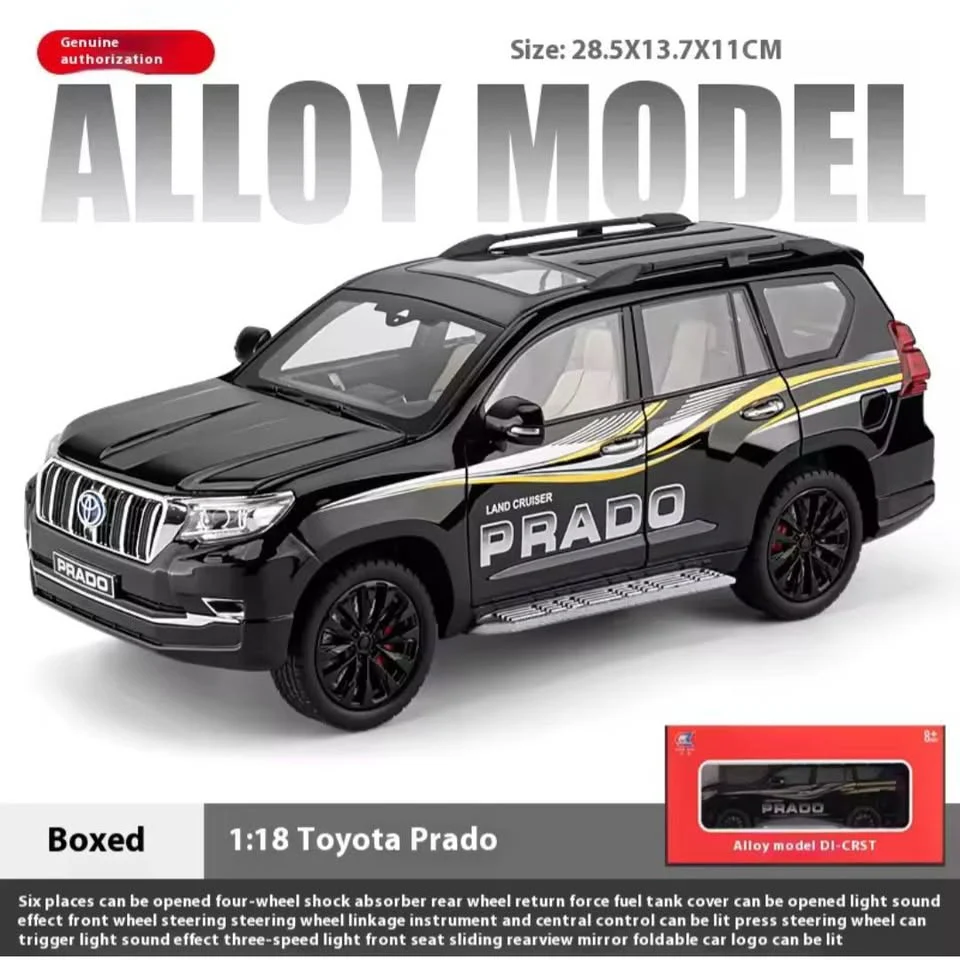 1:18 Diecast Land Cruiser Prado Model Car - Image 8