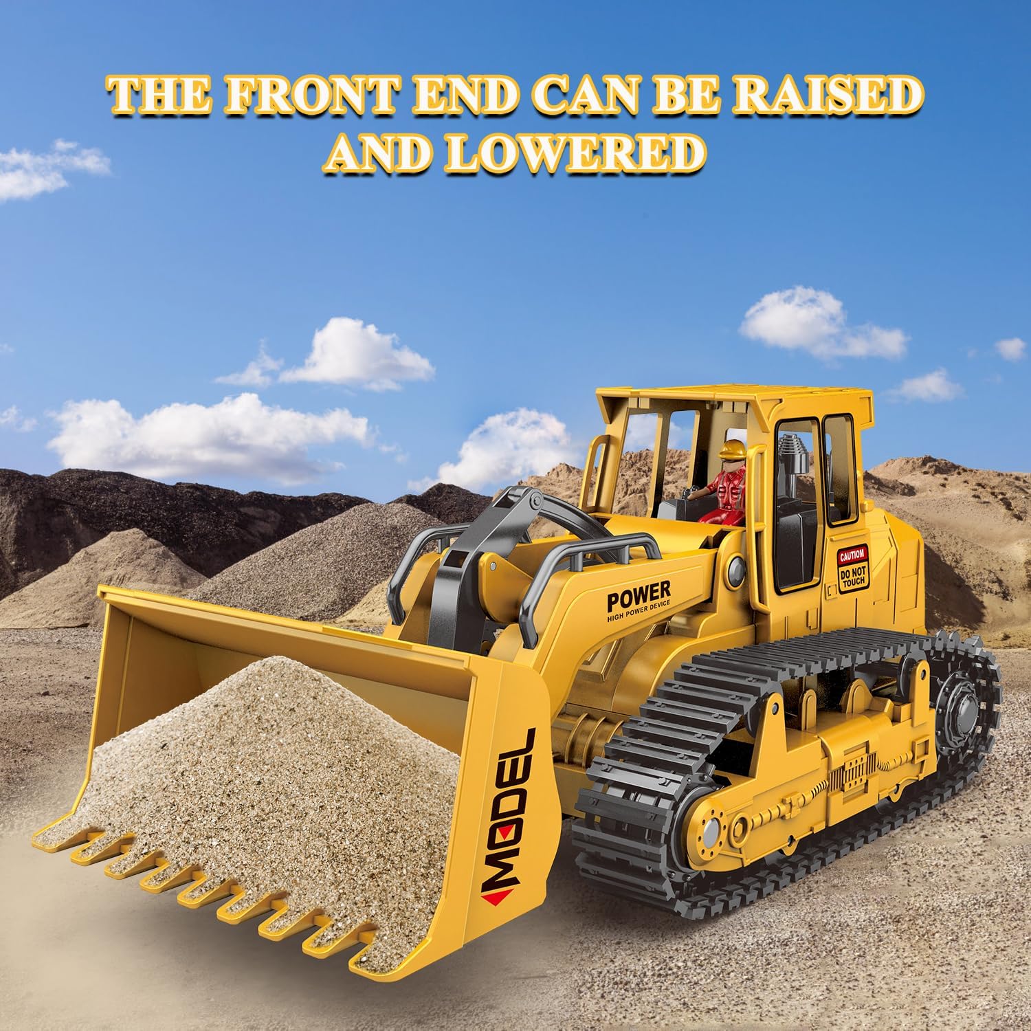 1:22 Remote Control Bulldozer With Lights - Image 2