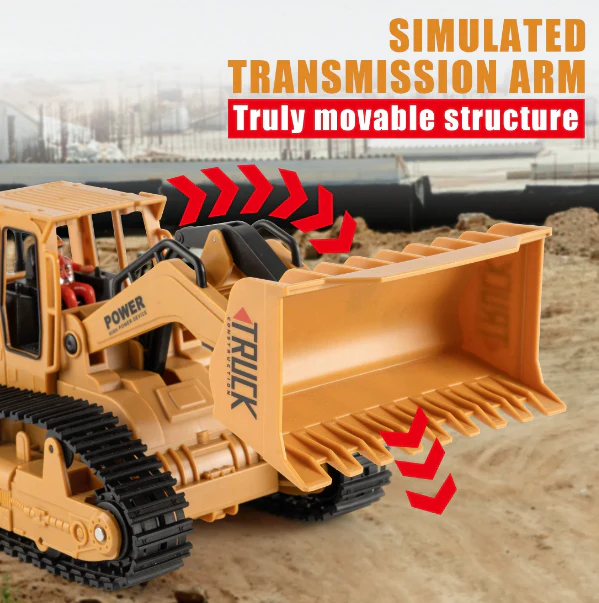 1:22 Remote Control Bulldozer With Lights - Image 5