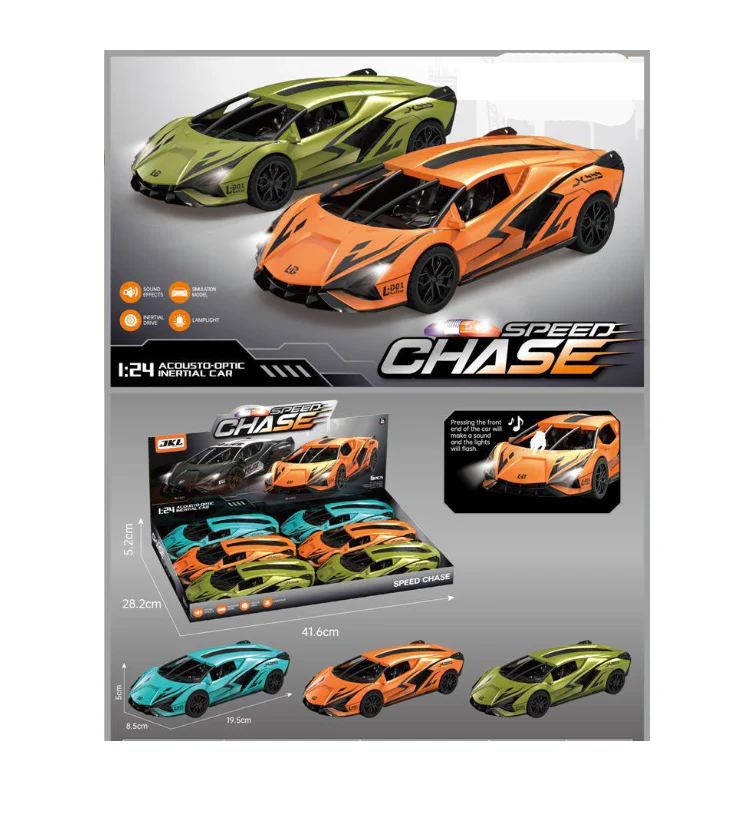 1:24 Acoustio-Optic Inertial Car - 1Pc - Image 3