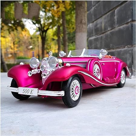 1:24 Diecast 1936 Mercedes Benz 500K Model Car With Smoke - Image 11