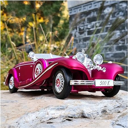 1:24 Diecast 1936 Mercedes Benz 500K Model Car With Smoke - Image 12