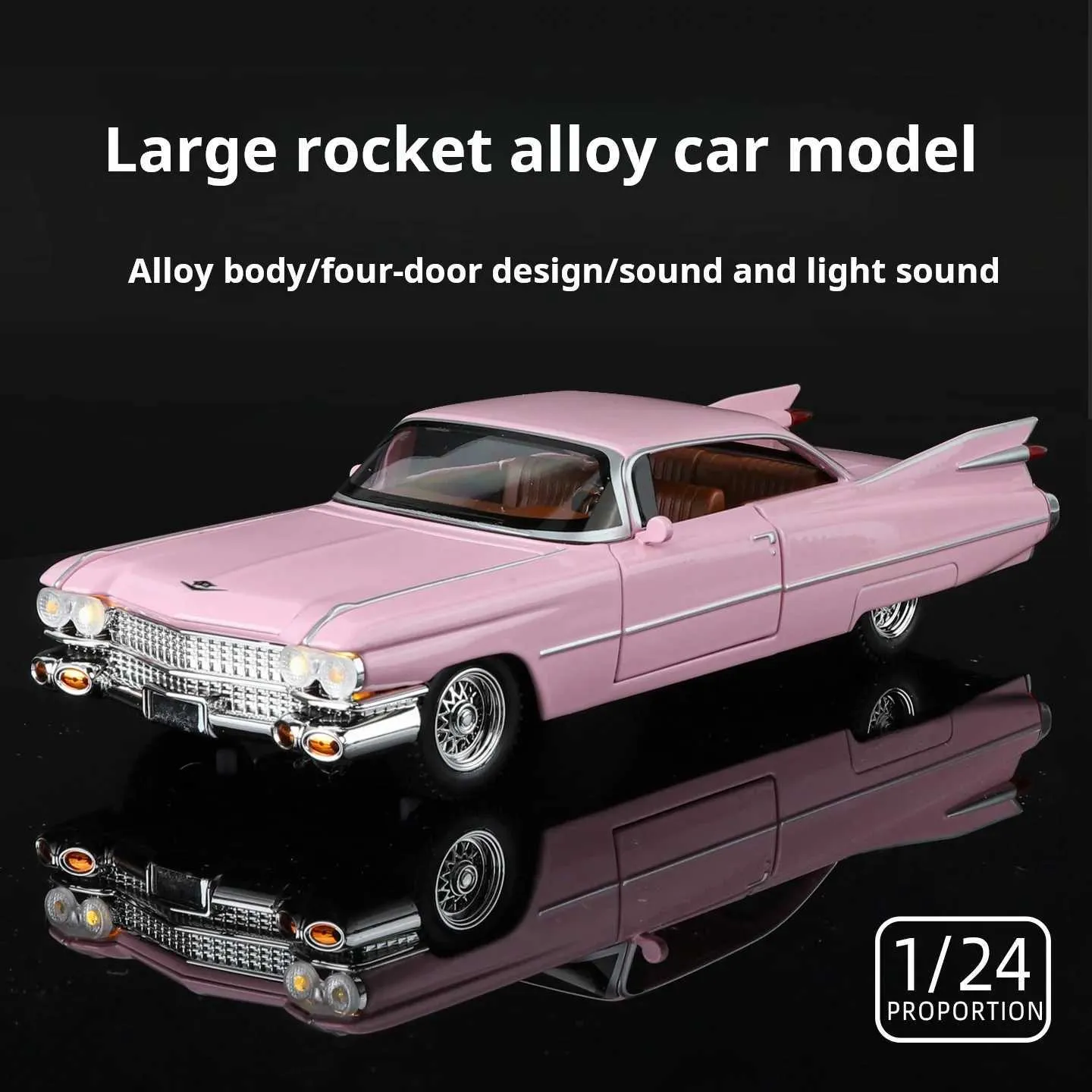 1:24 Diecast 1959 Cadillac Eldorado Model Car - Image 2