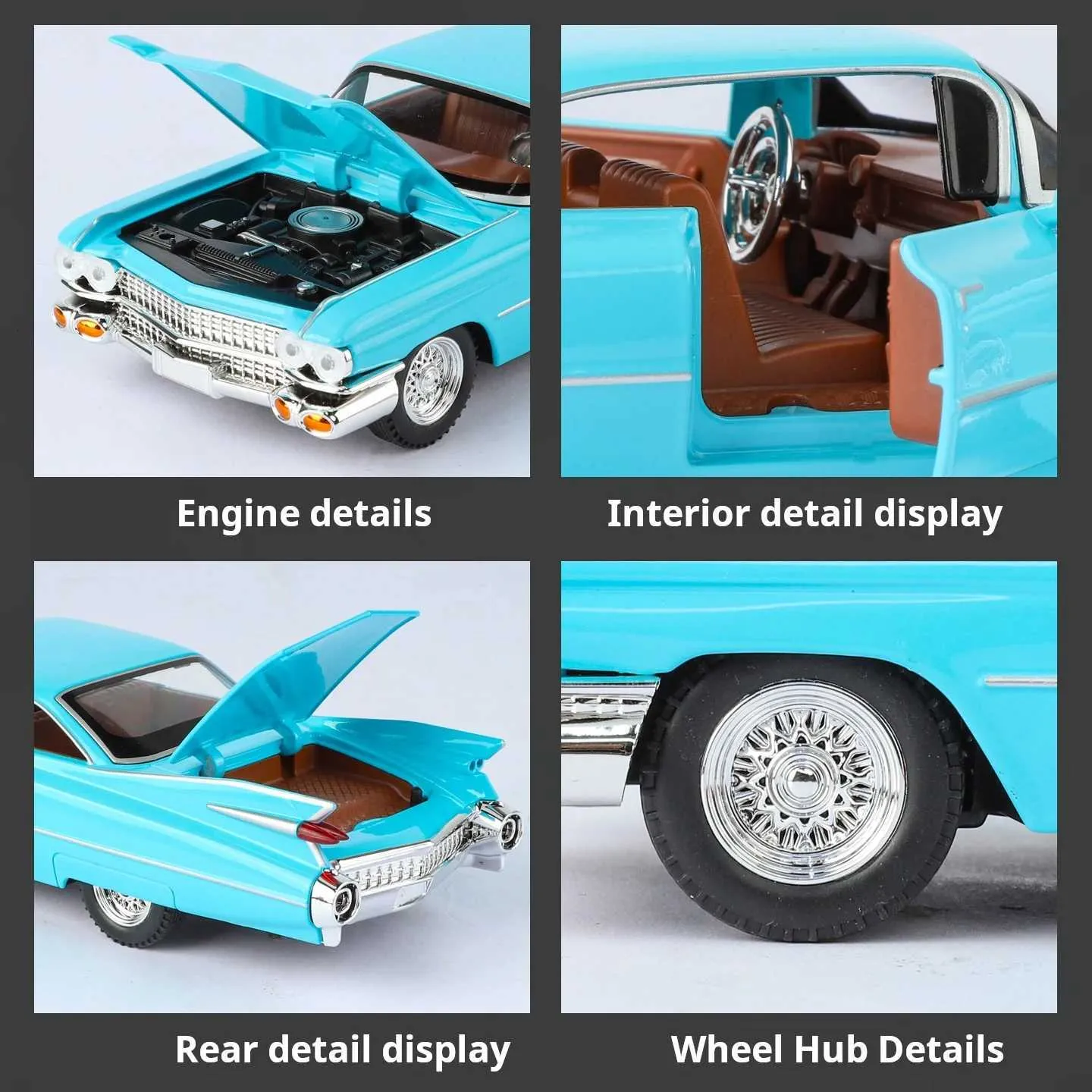 1:24 Diecast 1959 Cadillac Eldorado Model Car - Image 7
