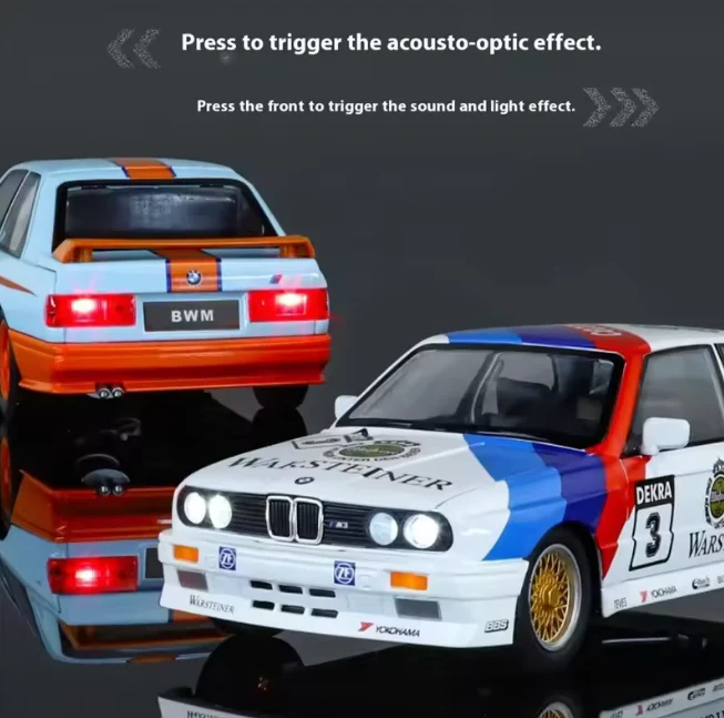 1:24 Diecast BMW M3 E30 Modified Model Car - Image 3