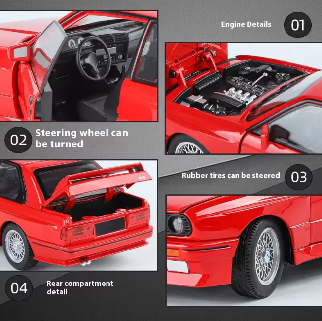1:24 Diecast BMW M3 Model Car - Image 5