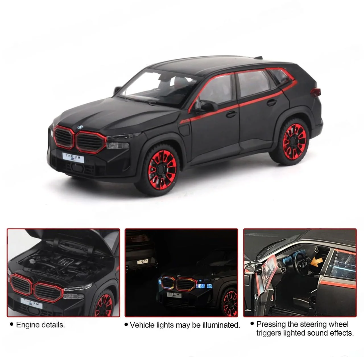1:24 Diecast BMW XM Latest Model Car With Smoke - Image 8