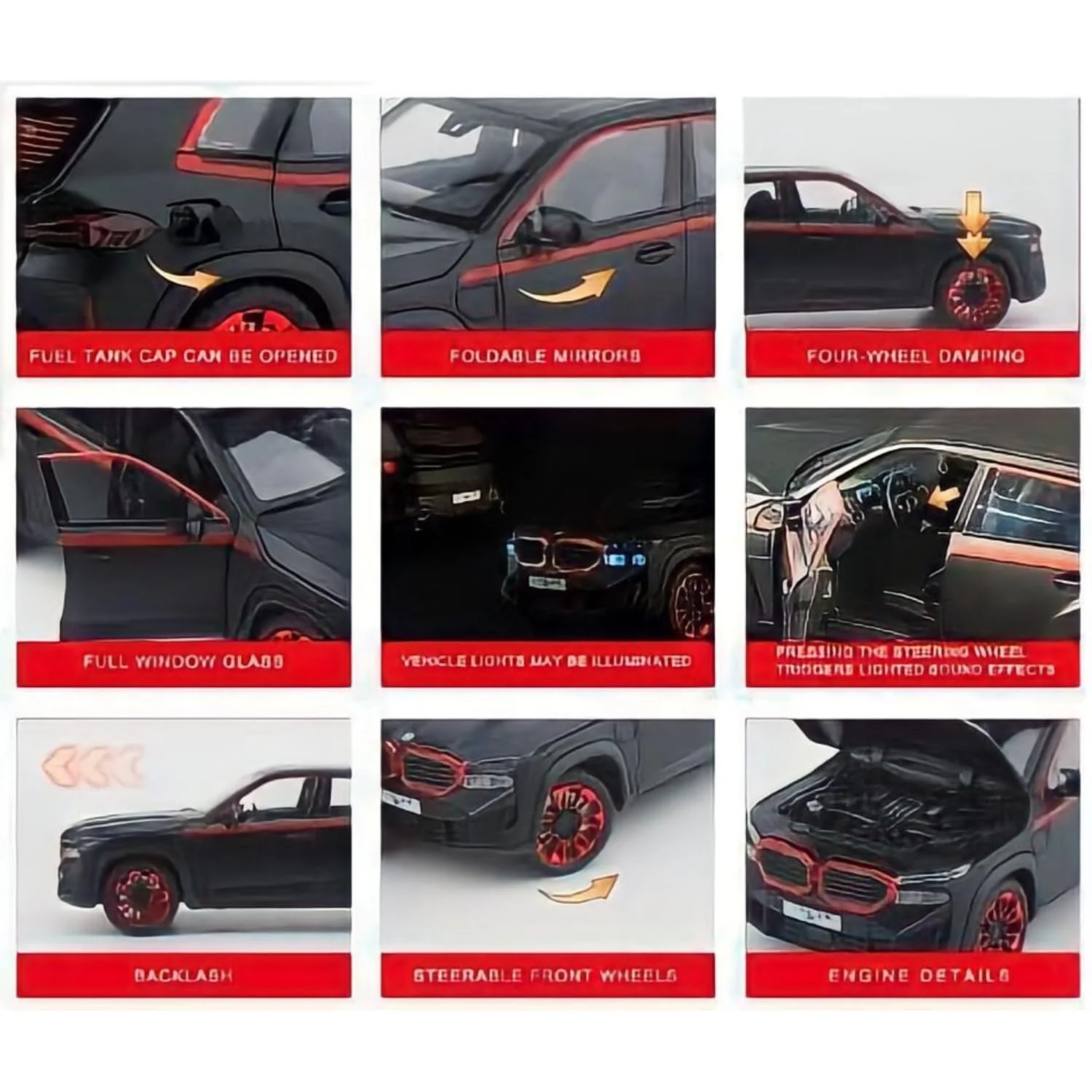 1:24 Diecast BMW XM Latest Model Car With Smoke - Image 9