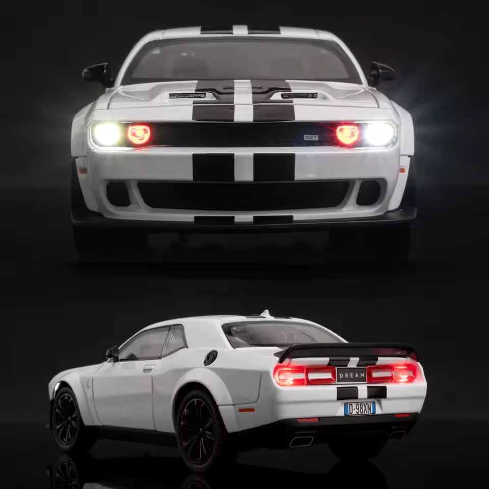 1:24 Diecast Dodge Challenger SRT Model Car - Image 8