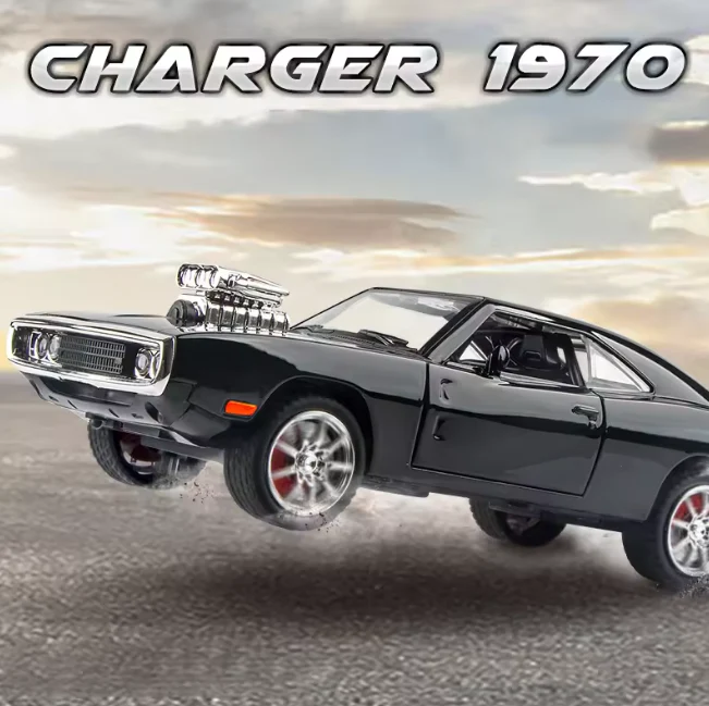 1:24 Diecast Dodge Charger 1970 Fast & Furious Model Car - Image 3