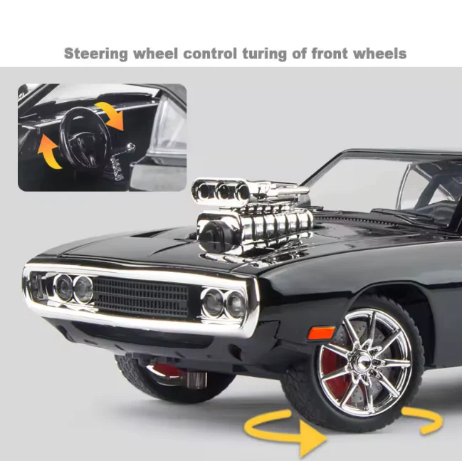 1:24 Diecast Dodge Charger 1970 Fast & Furious Model Car - Image 4