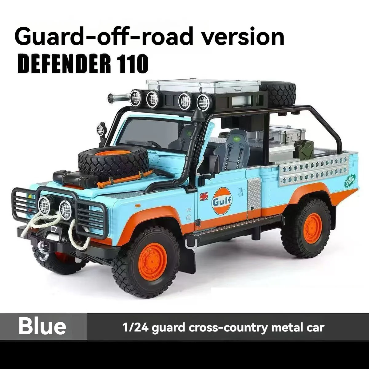 1:24 Diecast Land Rover Defender 110 Off-Road Model - Image 4