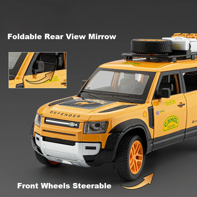 1:24 Diecast Land Rover Defender Modified Model - Image 3