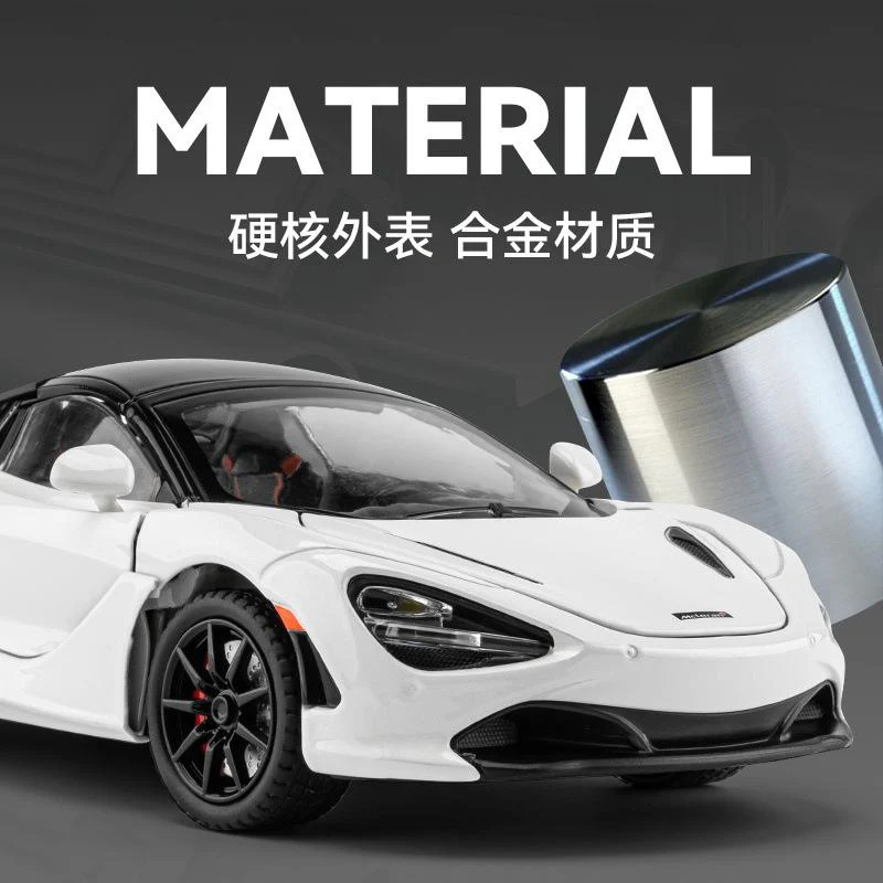 1:24 Diecast McLaren 720S Model Car With Smoke - Image 2