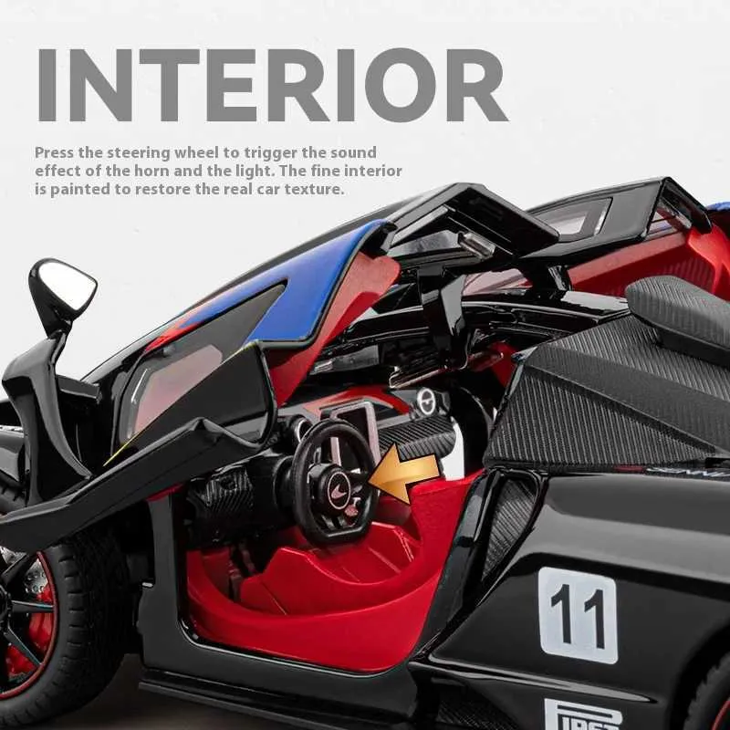 1:24 Diecast McLaren Senna GTR Model Car - Image 5