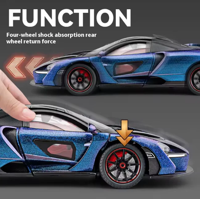 1:24 Diecast McLaren Senna Model Car - Image 3