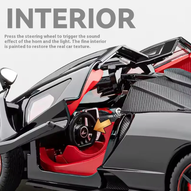 1:24 Diecast McLaren Senna Model Car - Image 4