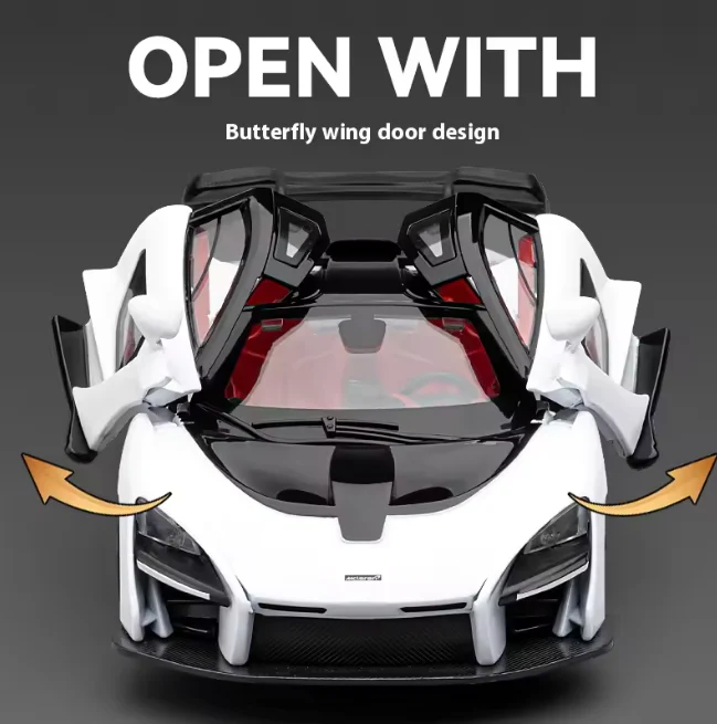 1:24 Diecast McLaren Senna Model Car - Image 5