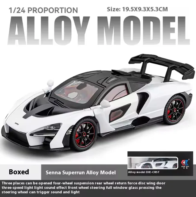 1:24 Diecast McLaren Senna Model Car - Image 6