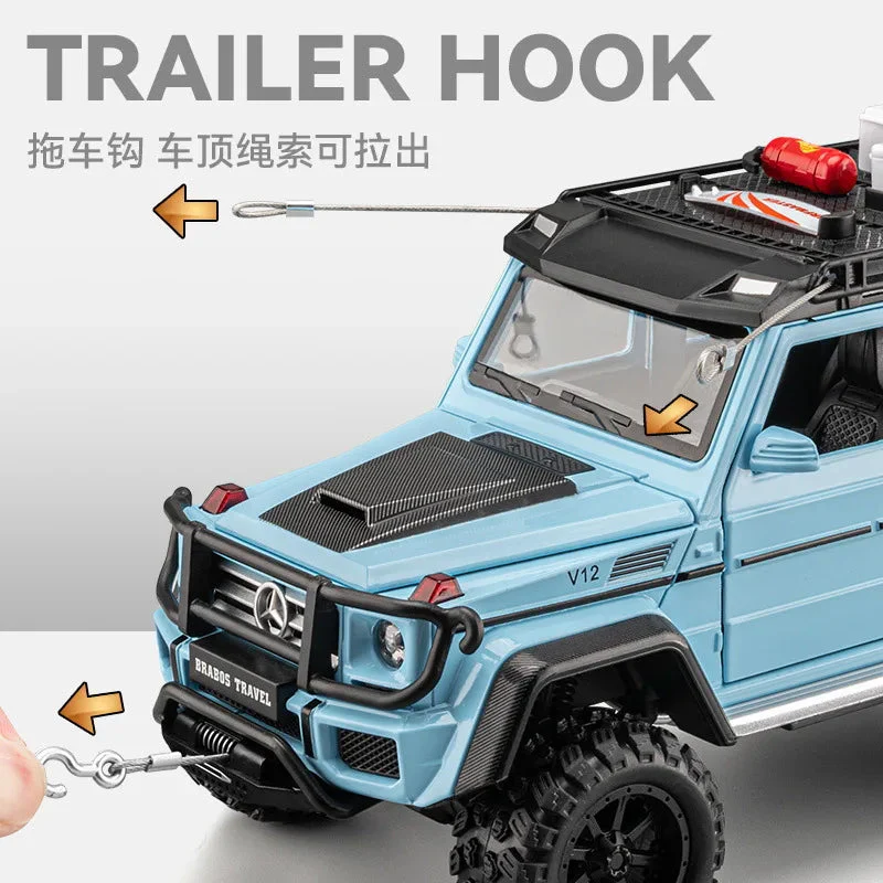 1:24 Diecast Mercedes Brabos Travel G550-4x4 - Image 13