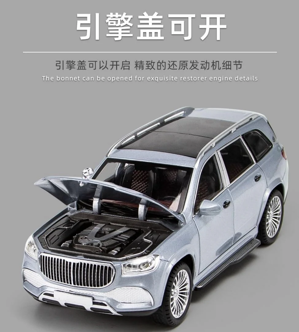 1:24 Diecast Mercedes Maybach GLS 600 Model Car - Image 7