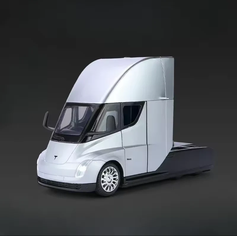 1:24 Diecast Tesla Semi Truck Model - Image 4