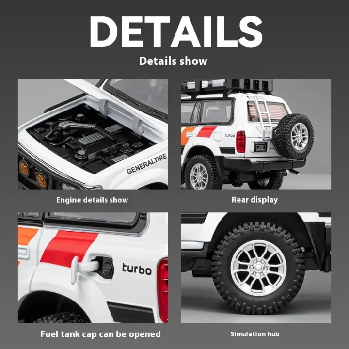 1:24 Diecast Toyota Land Cruiser LC80 - Image 7