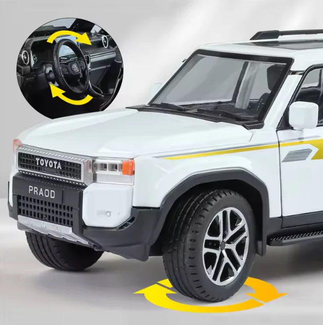 1:24 Diecast Toyota Land Cruiser Prado LC250 Model - Image 3