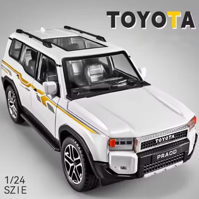1:24 Diecast Toyota Land Cruiser Prado LC250 Model - Image 7
