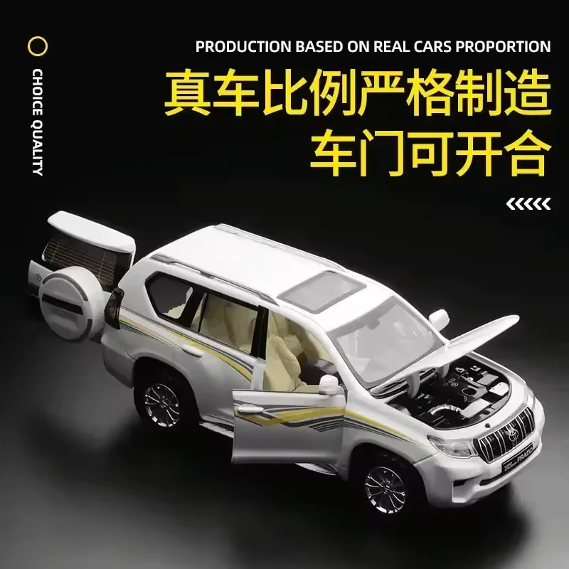 1:24 Diecast Toyota Land Cruiser Prado Official Licensed Model - Image 3
