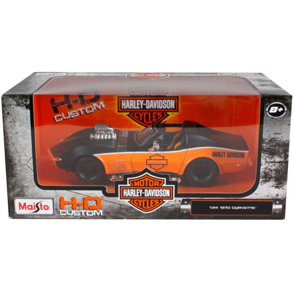 1/24 Maisto Diecast 1970 Harley-Davidson Corvette - Image 3
