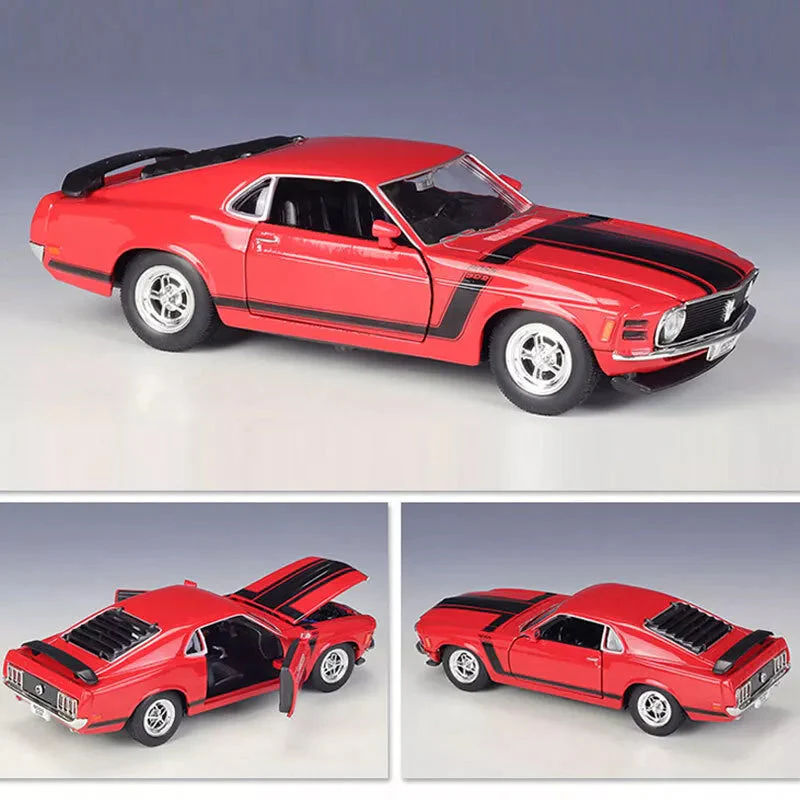 1:24 Welly Diecast 1970 Ford Mustang Boss Model Car - Image 2