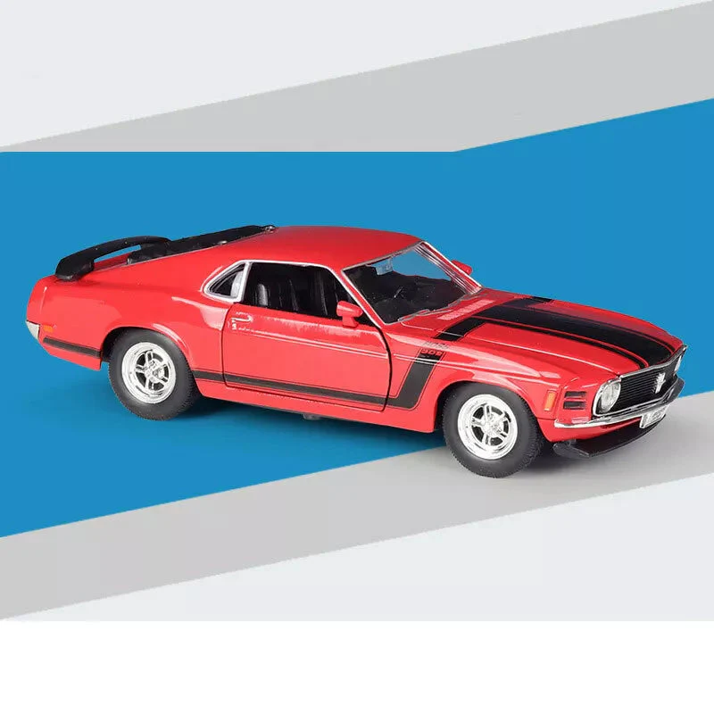 1:24 Welly Diecast 1970 Ford Mustang Boss Model Car - Image 4
