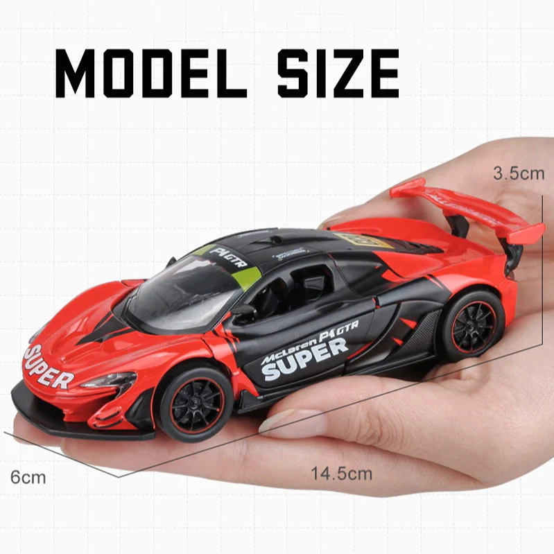1:31 Diecast McLaren P1 GTR Official Licensed Model - Image 6