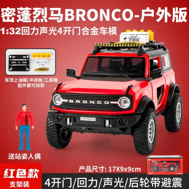 1:32 Diecast Ford Bronco Lima Model With Miniature - Image 8