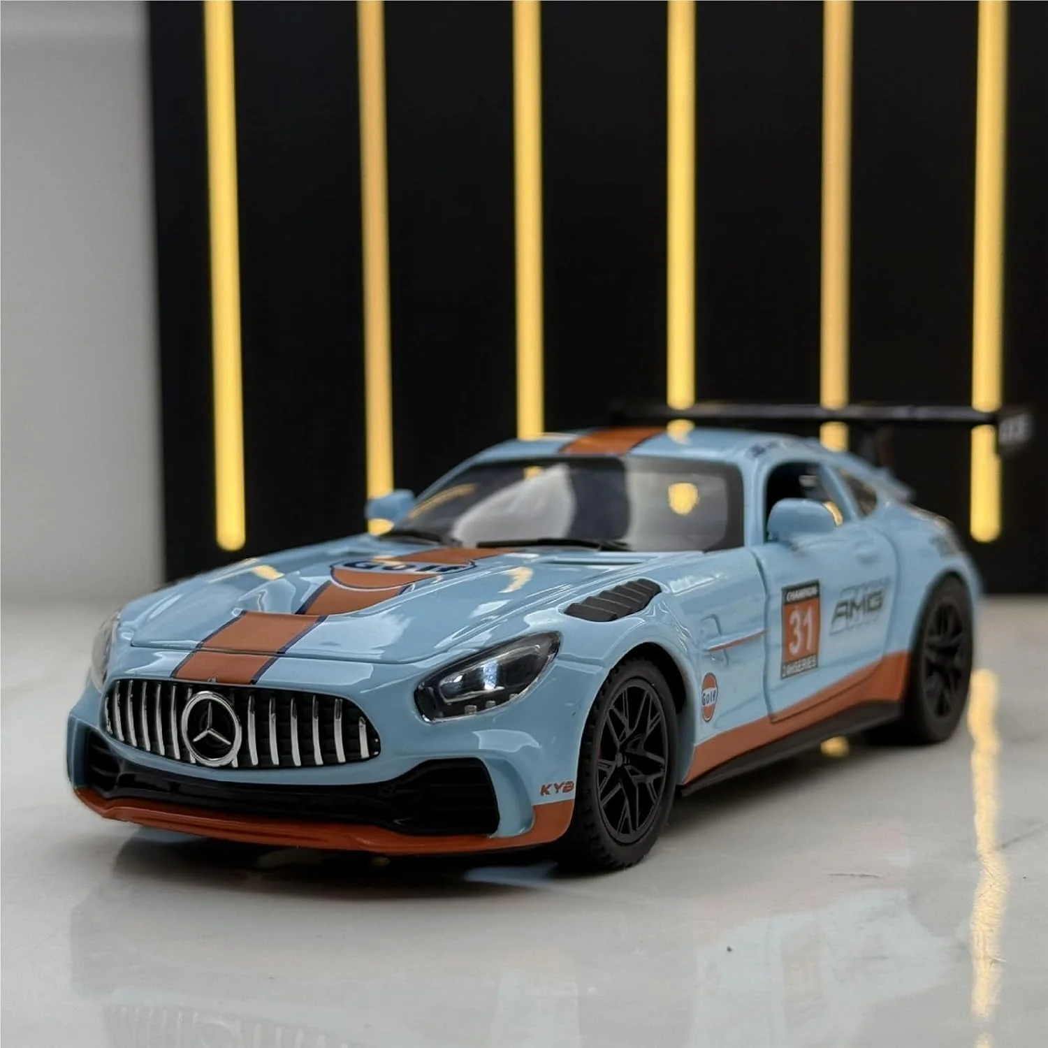 1:32 Diecast Mercedes AMG GT3 Model With Acrylic Box - Image 4