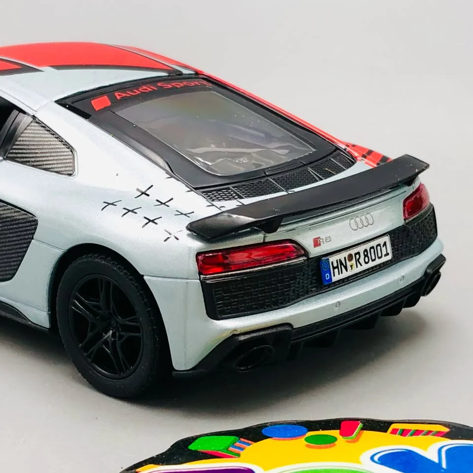 1:36 Kinsmart 2020 Audi R8 Coupe Livery Edition - Image 7