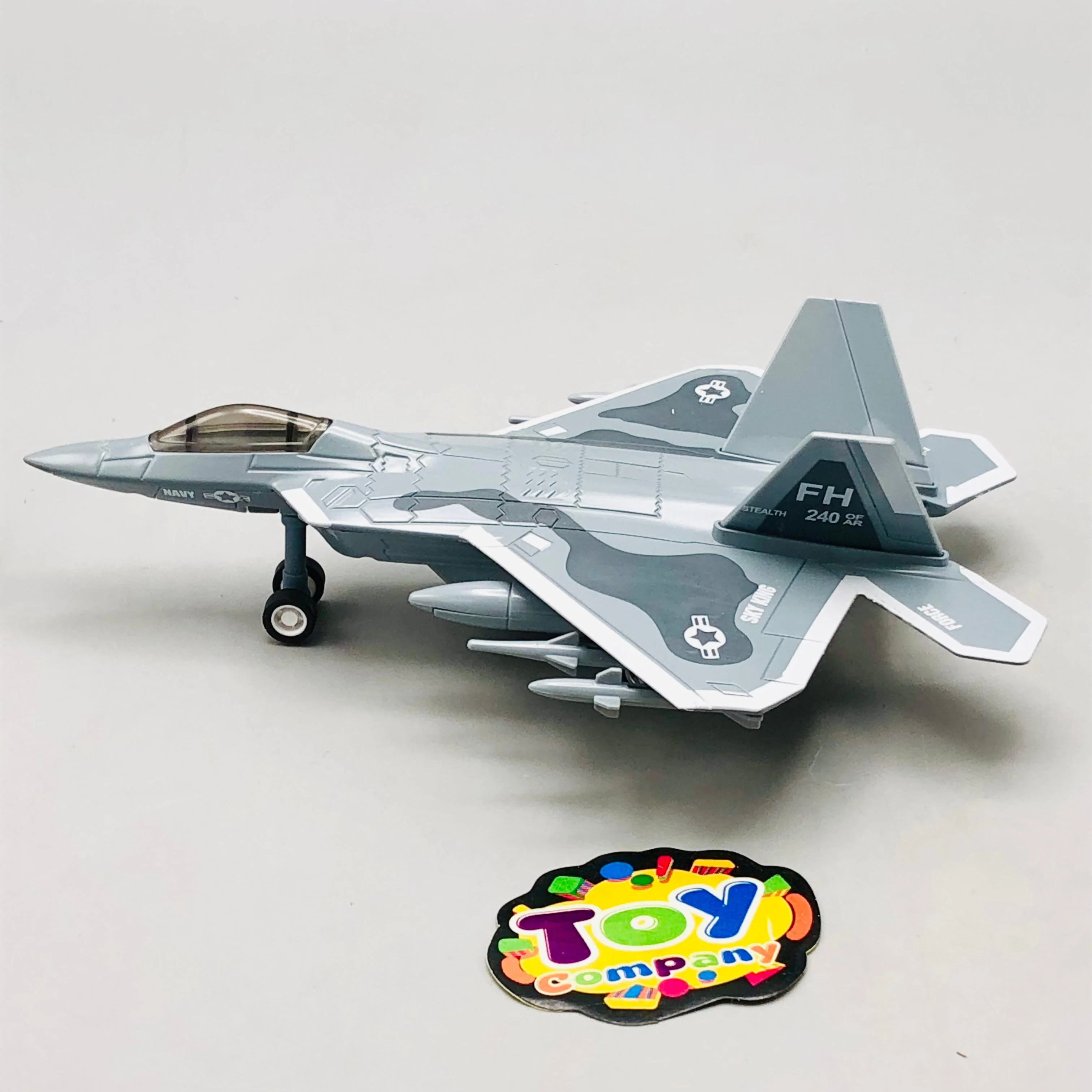 1:400 Diecast Pullback F-006 Fighter Jet Model - 1Pc - Image 3