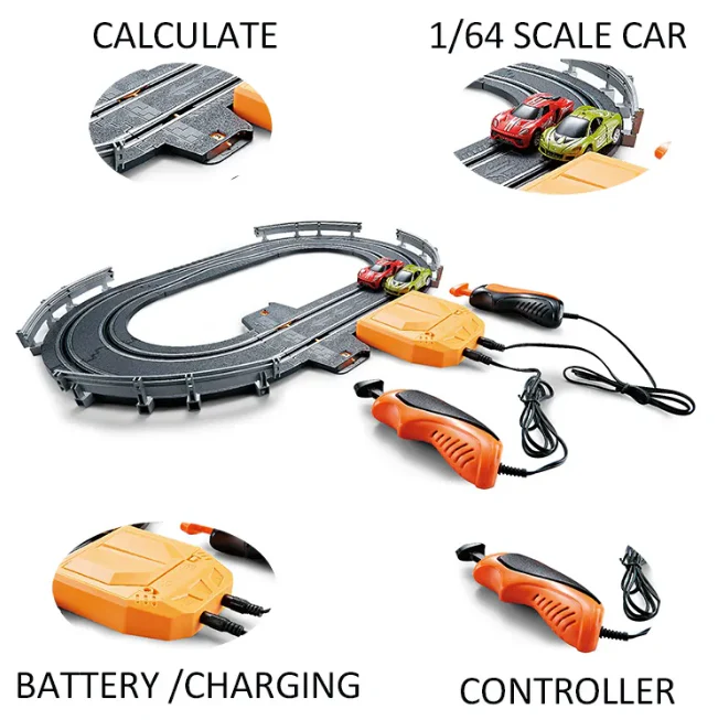 1:64 126cm Electric Elevator Slide Slot Car Racing Set - Image 3