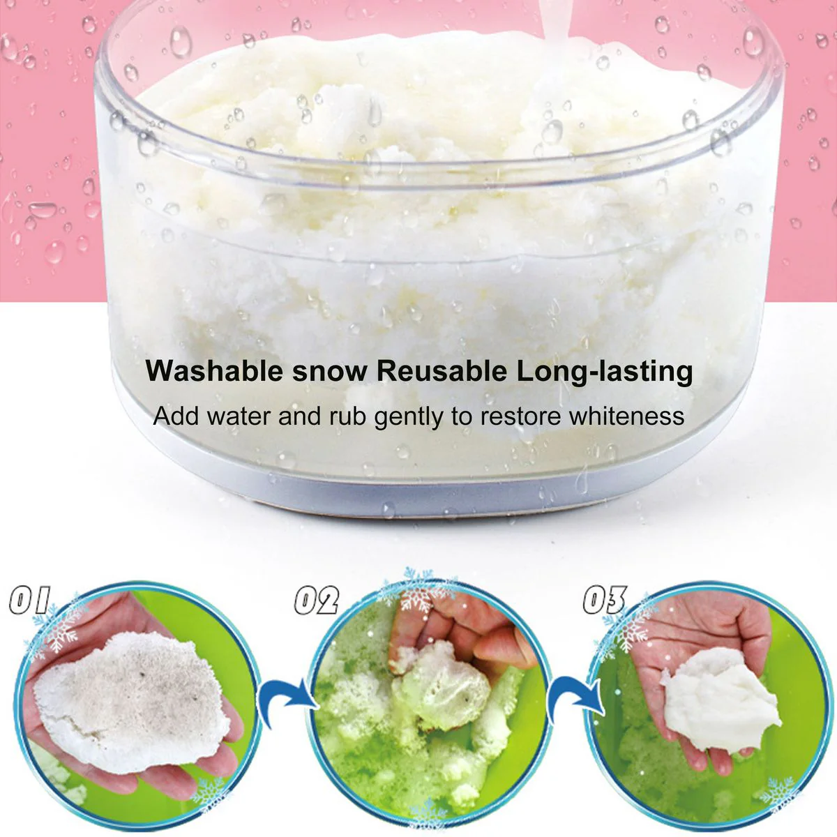 10Pcs DIY Kids Artificial Snow Castle Set - Image 4