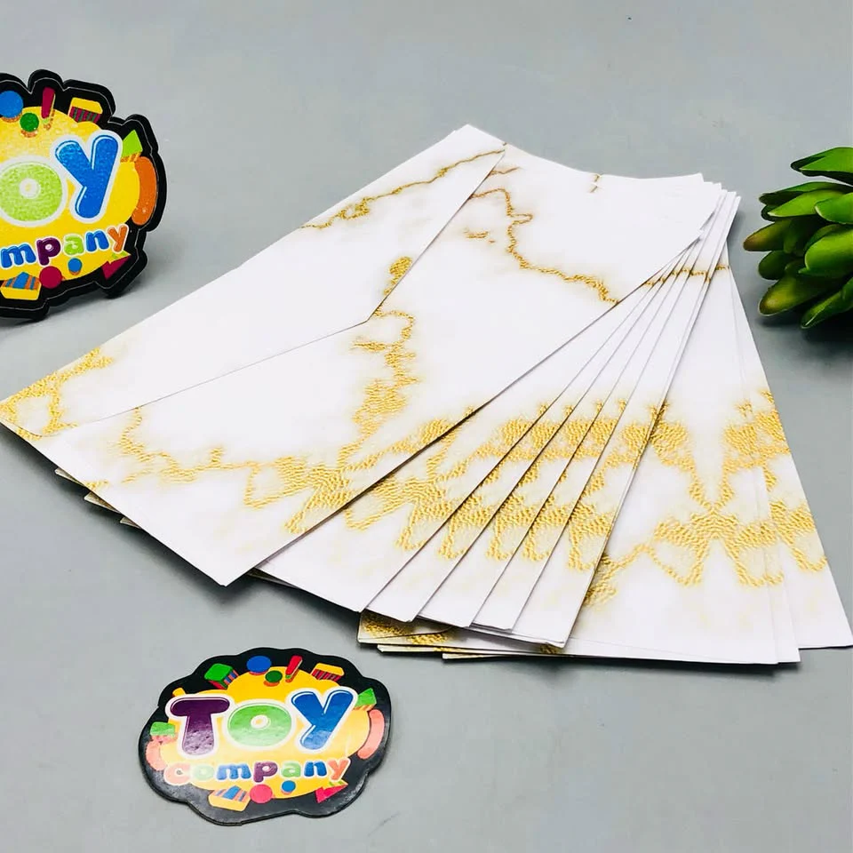 10Pcs Mini Marble Design Paper Envelop Set - Image 4