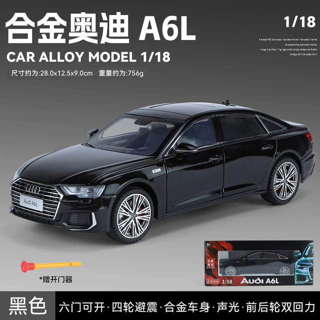 1:18 Diecast Metal Audi A6L Model Car