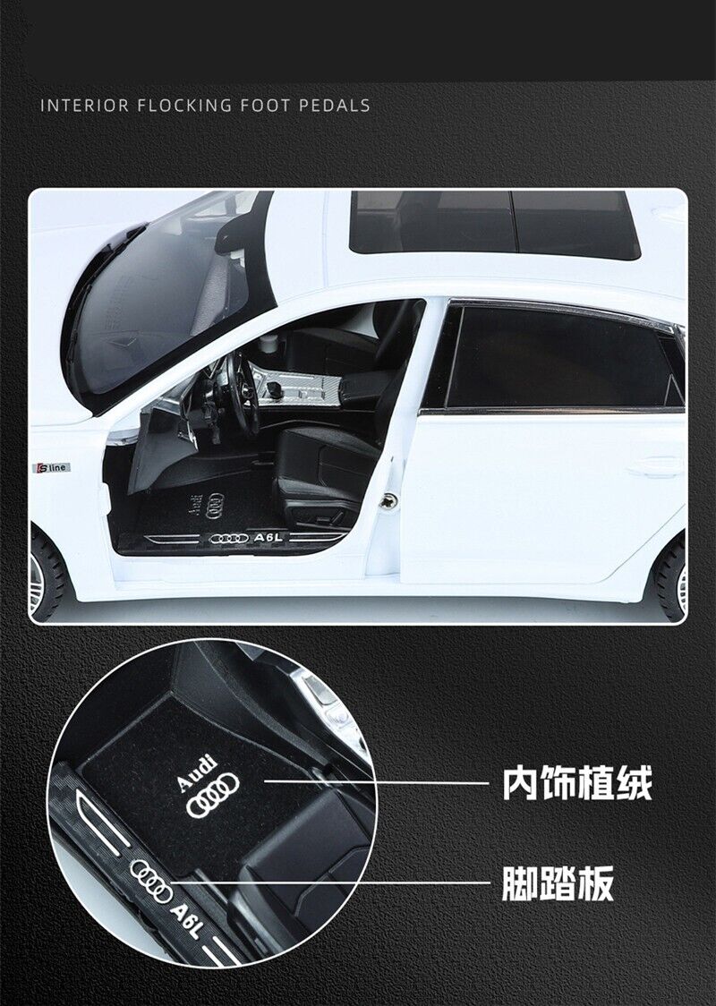 1:18 Diecast Metal Audi A6L Model Car - Image 6