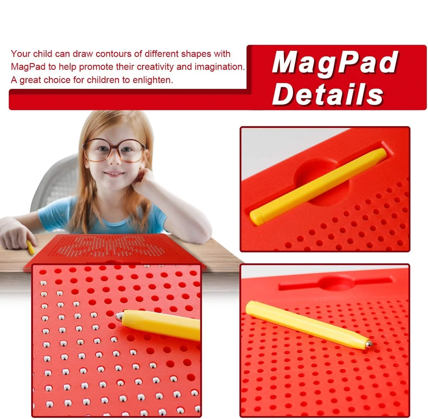 12 Inches Magnetic Drawing Board For Kids - Image 3
