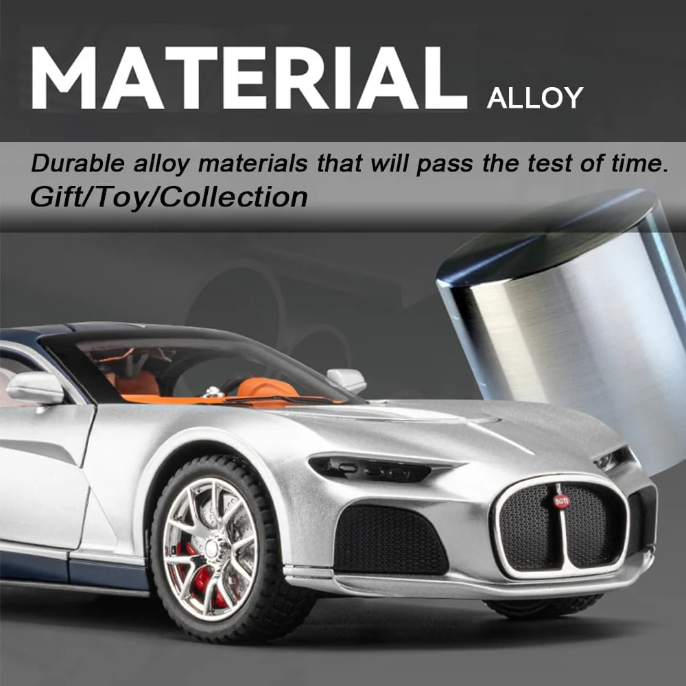 1:24 Diecast Bugatti Atlantic Model Car - Image 5