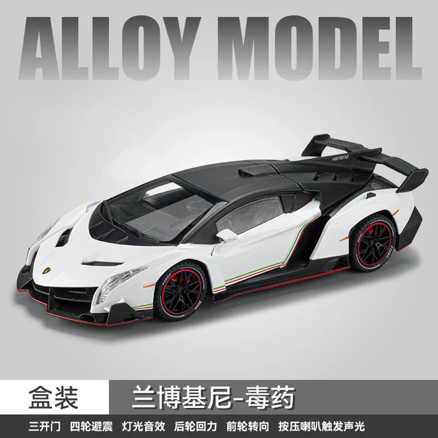 1:24 Diecast Lamborghini Veneno Model Car - Image 3